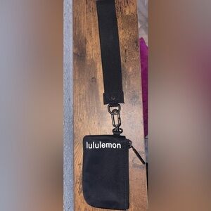 lululemon athletica Black Belt Bag with Durable Nylon Strap